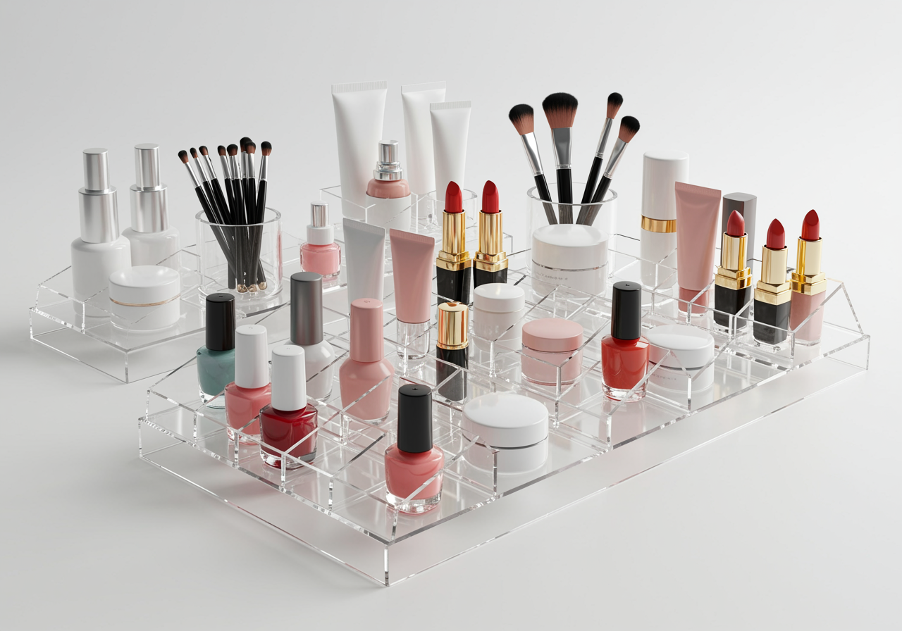 Kozmetik Tehşir | Konya Pleksi ve Mika Ürünleri | Pleksiglas, Endüstriyel Etiket, Mühendislik Plastikleri, Kesim & Baskı Hizmetleri | Konya Mika Pleksiglas Çözümleri Pleksigalass, Teşhir Ekipmanları, Pleksi Standlar, Display Ürünler, Yönlendirme Ürünler, Makina Kapakları, Hobi-Özel Tasarım Ürünler, Polikarbon, Endüstriyel Etiket, Pleksi (Mika) Endüstriyel Etiket, Pcv (Lexsan Pp) Endüstriyel Etiket, Aluminyum Endüstriyel Etiket, Lazer Markalama Endüstriyel Etiket, Sticker Endüstriyel Etiket, Mühendislik Plastikleri, Fiber, Polyamid, Polietilen, Teflon, Kesim ve Baskı Hizmetleri, Solvent Baskı, Uv Baskı, Lazer Kesim, Cnc Router