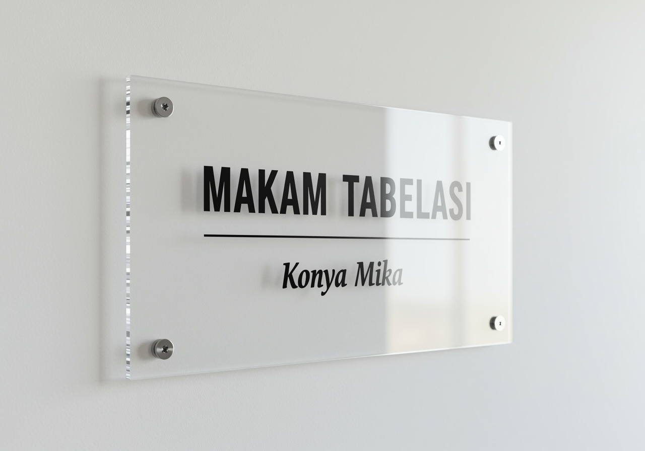 Makam Tabelası | Konya Pleksi ve Mika Ürünleri | Pleksiglas, Endüstriyel Etiket, Mühendislik Plastikleri, Kesim & Baskı Hizmetleri | Konya Mika Pleksiglas Çözümleri Pleksigalass, Teşhir Ekipmanları, Pleksi Standlar, Display Ürünler, Yönlendirme Ürünler, Makina Kapakları, Hobi-Özel Tasarım Ürünler, Polikarbon, Endüstriyel Etiket, Pleksi (Mika) Endüstriyel Etiket, Pcv (Lexsan Pp) Endüstriyel Etiket, Aluminyum Endüstriyel Etiket, Lazer Markalama Endüstriyel Etiket, Sticker Endüstriyel Etiket, Mühendislik Plastikleri, Fiber, Polyamid, Polietilen, Teflon, Kesim ve Baskı Hizmetleri, Solvent Baskı, Uv Baskı, Lazer Kesim, Cnc Router